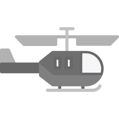 Moda stili izole edilmiş arka planda helikopter simgesi