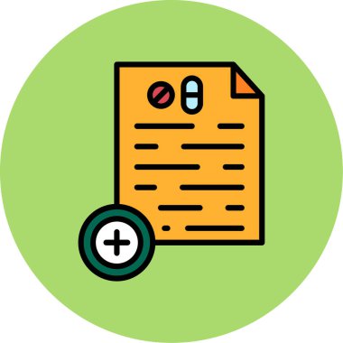 belge simgesi vektör illüstrasyonu