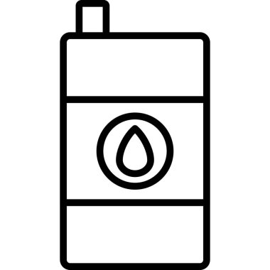 Benzin istasyonu simgesinin vektör illüstrasyonu