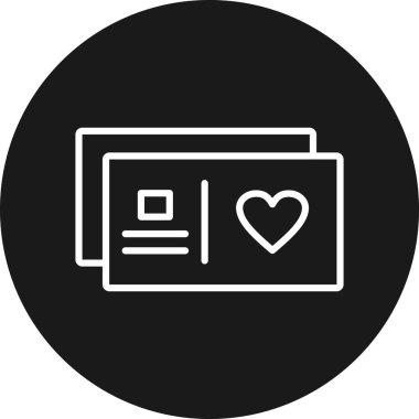 Aşk simgesinin vektör illüstrasyonu