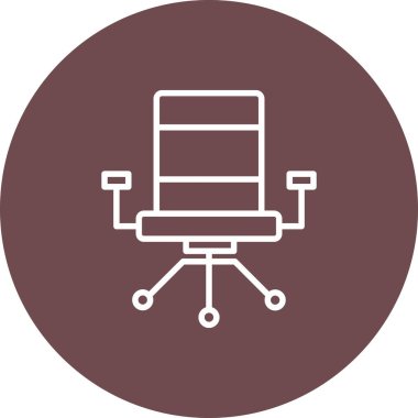 ofis masa simgesi vektör illüstrasyonu