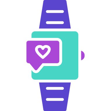 akıllı saat simge vektör illüstrasyonu