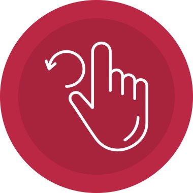 El hareketi simgesi vektör illüstrasyonu