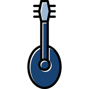 Müzik teli ikonu. Beyaz arkaplanda izole edilmiş web tasarımı için müzik simgesi vektör simgesinin özeti