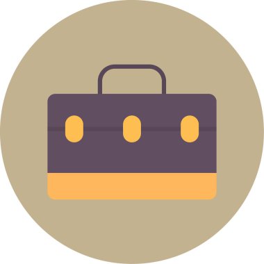 bavul ikonu vektör illüstrasyonu