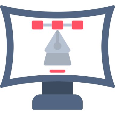 Modern simgenin vektör illüstrasyonu