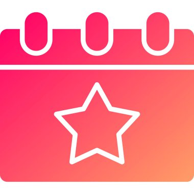 Düz stilde favori simge