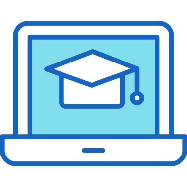 Online eğitim. vektör illüstrasyonu