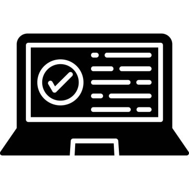 Onay listesi simgesini, basit tarzı