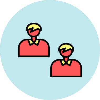 İnsan simgesinin vektör illüstrasyonu