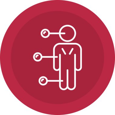 İnsan simgesinin vektör illüstrasyonu