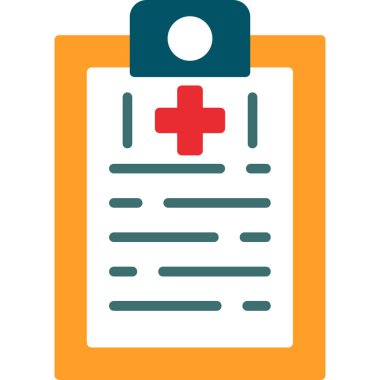 tıbbi ve sağlık hizmeti renkli vektör simgesi.