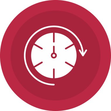 Saat simgesi vektör illüstrasyonu