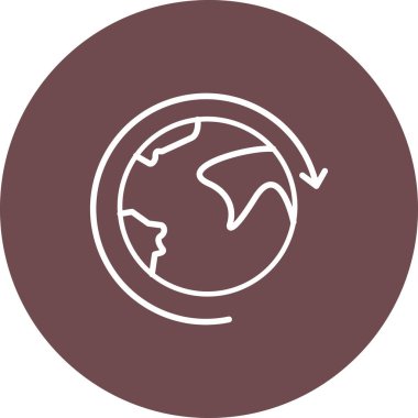 Vektör Dünya küre simgesi