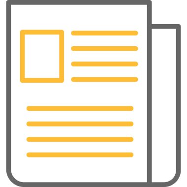 Belge. Web simgesi basit illüstrasyon