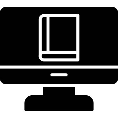 bilgisayar ekranı simgesi, vektör illüstrasyonu