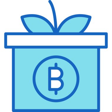 bitcoin kripto para birimi simgesini ana hatlarıyla doldurulmuş olarak paketle