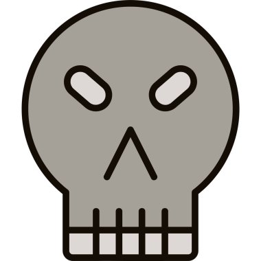 kafatası simgesi modada izole edilmiş arkaplan