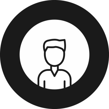 İnsan simgesinin vektör illüstrasyonu