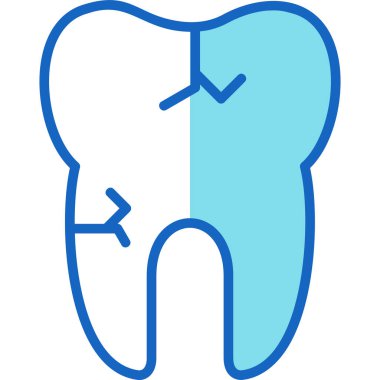 Dişler. Web simgesi basit illüstrasyon