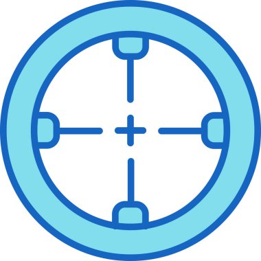 Hedef. Web simgesi basit illüstrasyon