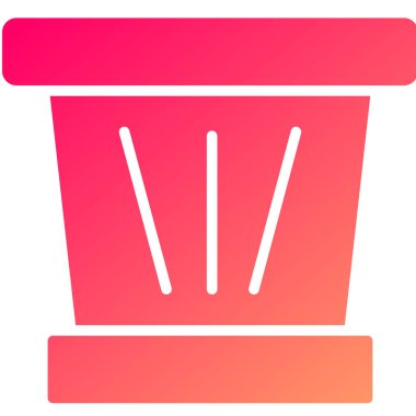 Çöp simgesi, vektör çizimi