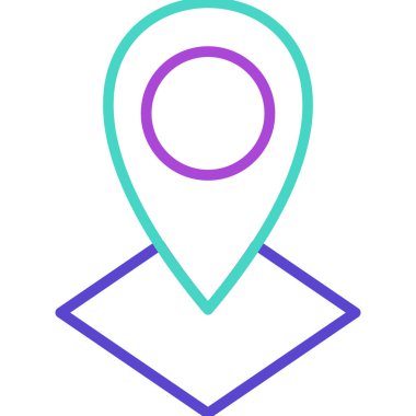 konum. Web simgesi basit illüstrasyon