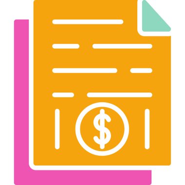 Para için. Web simgesi basit illüstrasyon