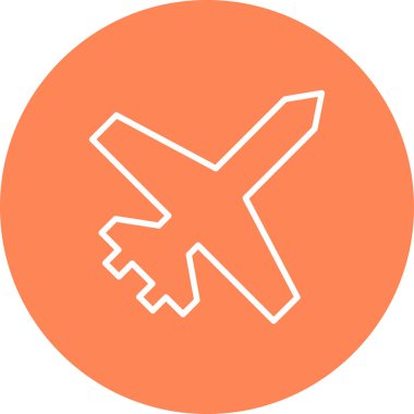 Uçak. Web simgesi basit illüstrasyon