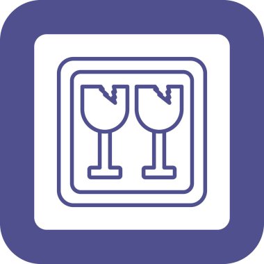 Cam. Web simgesi basit illüstrasyon