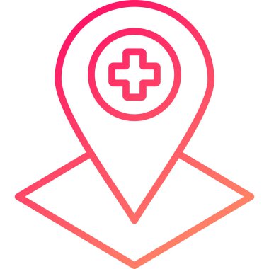 Bir harita iğnesinin vektör illüstrasyonu