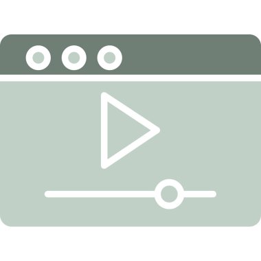 TV düz vektör simgesi