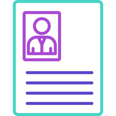 Kimlik kartı. Basit resimleme