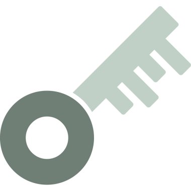 Anahtar simgesi vektör illüstrasyonu