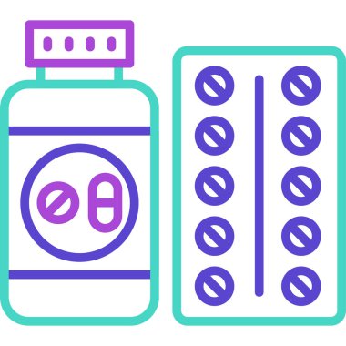 Uyuşturucu. Web simgesi basit illüstrasyon