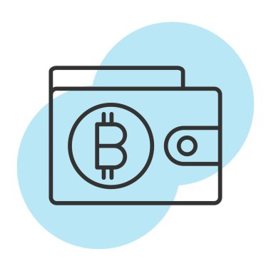 Bitcoin simge tasarlamak vektör