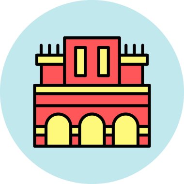 şehir oluşturma web simgesi vektör illüstrasyonu