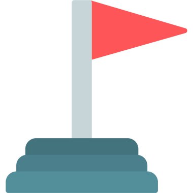 Navigasyon konumu gezinme simgesi düz biçimli