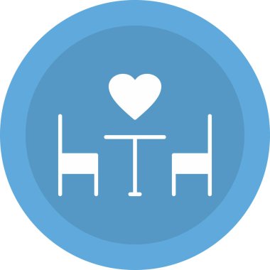 Bir kalp simgesinin vektör illüstrasyonu