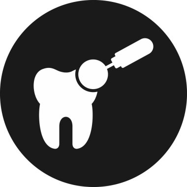 diş hekimi simge vektör çizim