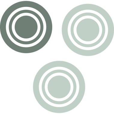 Yuvarlak dairenin vektör çizimi