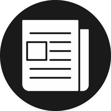 Belge simgesinin vektör illüstrasyonu