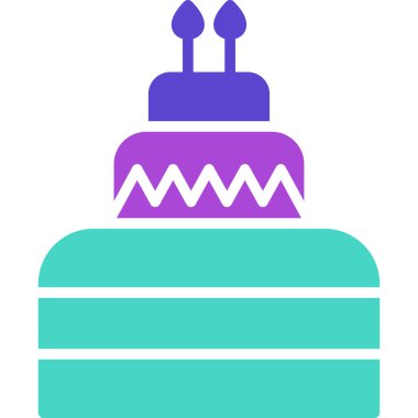 parti pastası, basit vektör, illüstrasyon