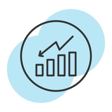 İş ve finans simgelerinin vektör illüstrasyonu