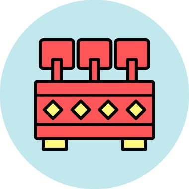 Kutu. Web simgesi basit illüstrasyon