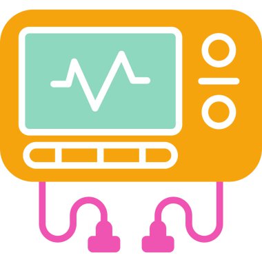 Hastane. Web simgesi basit illüstrasyon