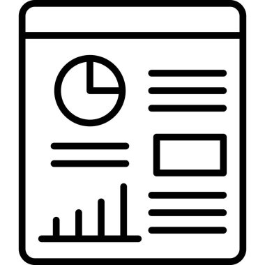 veri analiz simgesi vektör illüstrasyonu