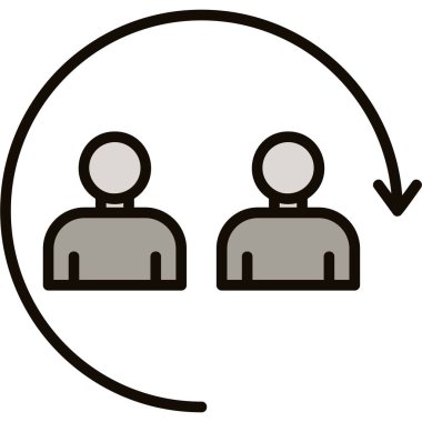 iş konsepti ikon vektör illüstrasyonu