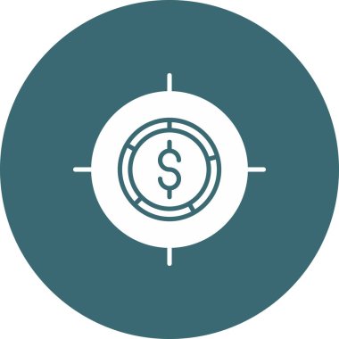 Dolar vektör simgesi modern basit illüstrasyon