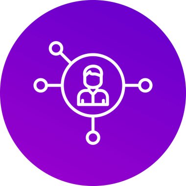 İş ve finans simgesinin vektör illüstrasyonu